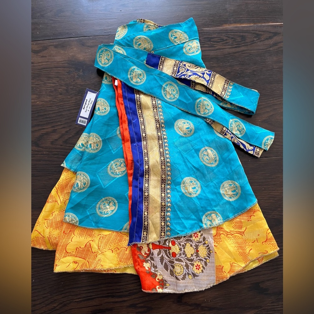 NWT Darn Good Mini Sari Wrap Skirt Mini Length Sizes 8-20